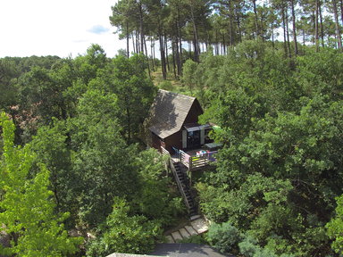 Cabane 4/6 p avec piscine proche océan LANDES 78 €