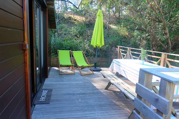 Cabane 4/6 p avec piscine proche océan LANDES 78 €