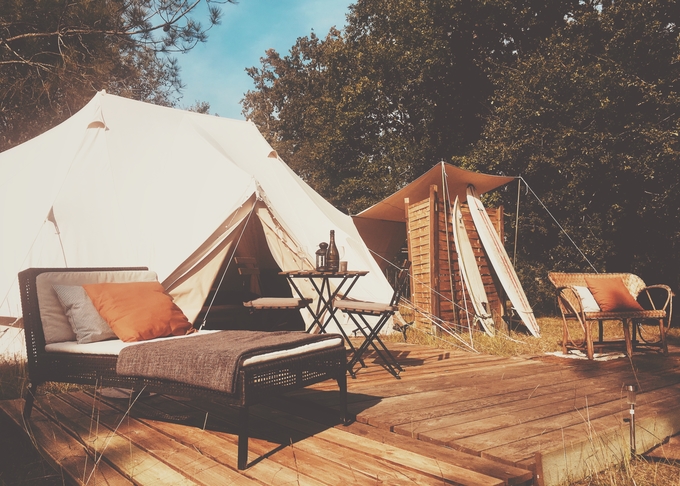 Hébergement de tente Glamping Deluxe Bell 79 €