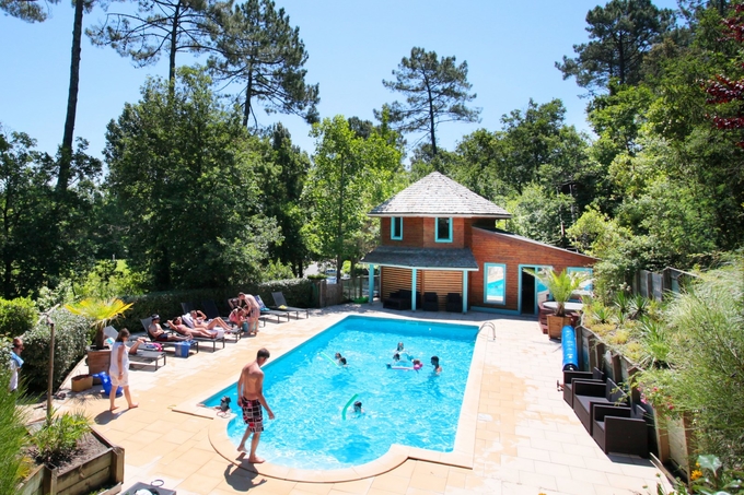 Cabane 4/6 p avec piscine proche océan LANDES 78 €