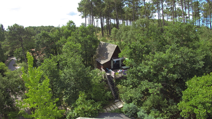 Cabane 4/6 p avec piscine proche océan LANDES 78 €